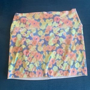 Vintage floral mini skirt